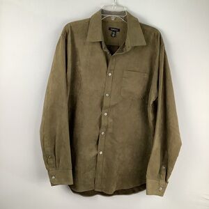 Van Heusen Men’s Faux Suede Button Down Shirt